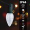 C7 Led Replacement Christmas Light Bulbs, 25-Pack C7 Shatterproof Led Bulbs with E12 Candelabra Base for Christmas String Lights, Waterproof & Dimmable Christmas Village Bulbs - Cool White